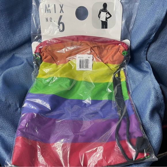 Handbags - (10 bags) Mix No.6 Rainbow Drawstring Backpack